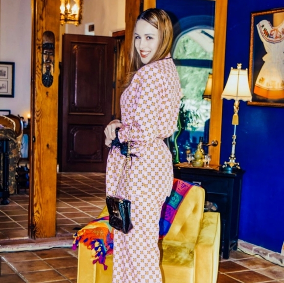 NWT Plaid Feather Spring Vintage Pant Suit Set S:M - Picture 8 of 15